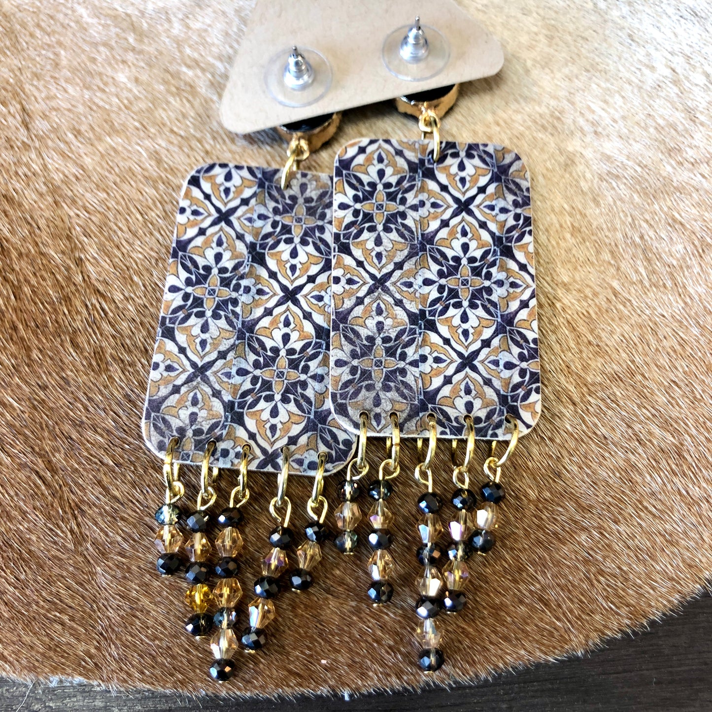 Artistic Woman Earrings, Portrait, Artist