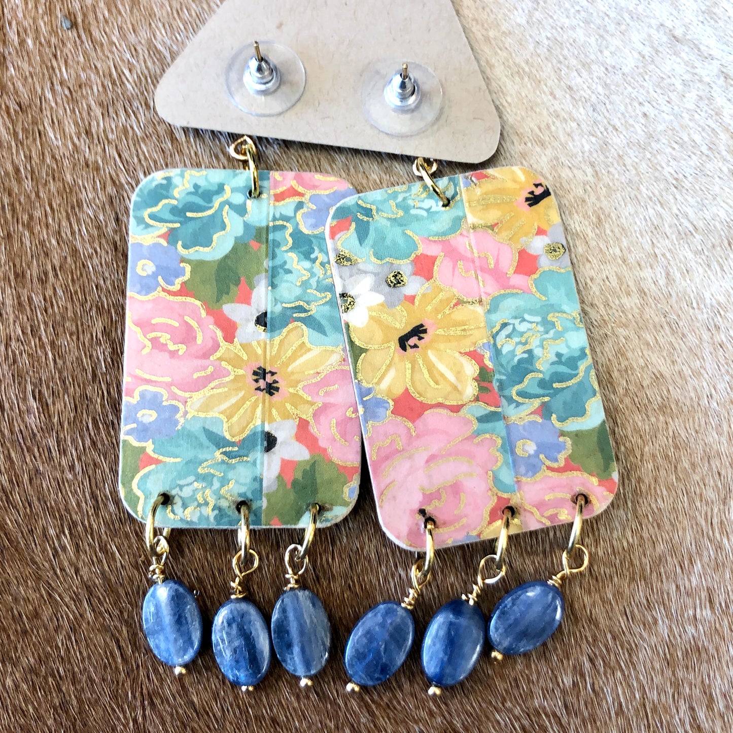 Artful Earrings, Mexican Artist Portrait, Lightweight Statement Earrings, Handmade