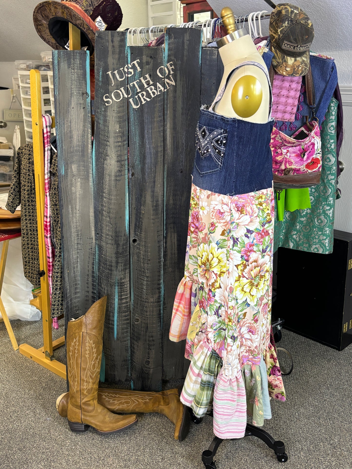 Summer Bohemian Floral Dress, Size Large, 10-12