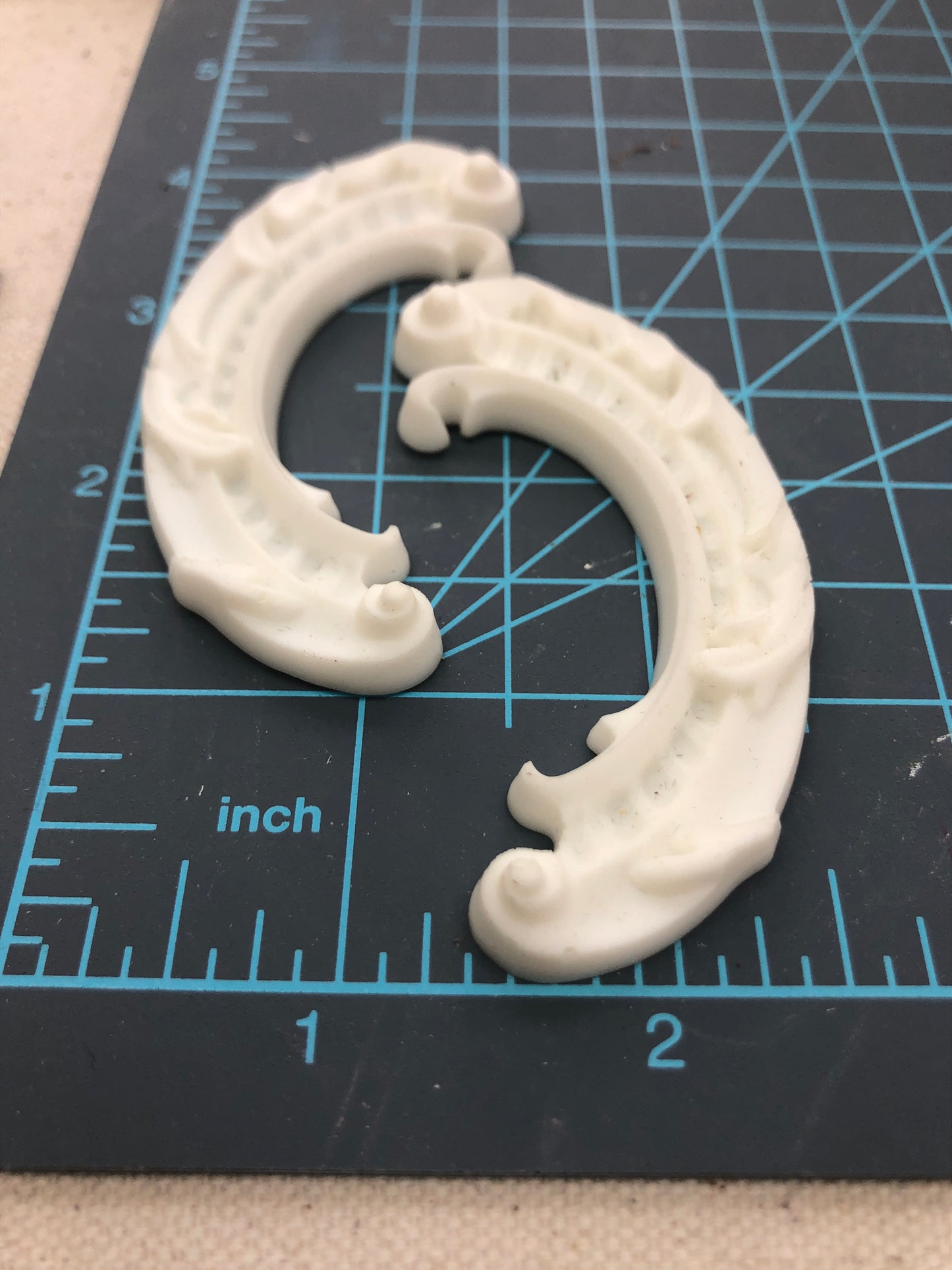LOT of 4, Pre-Cast Mould, Resin, Scrolls