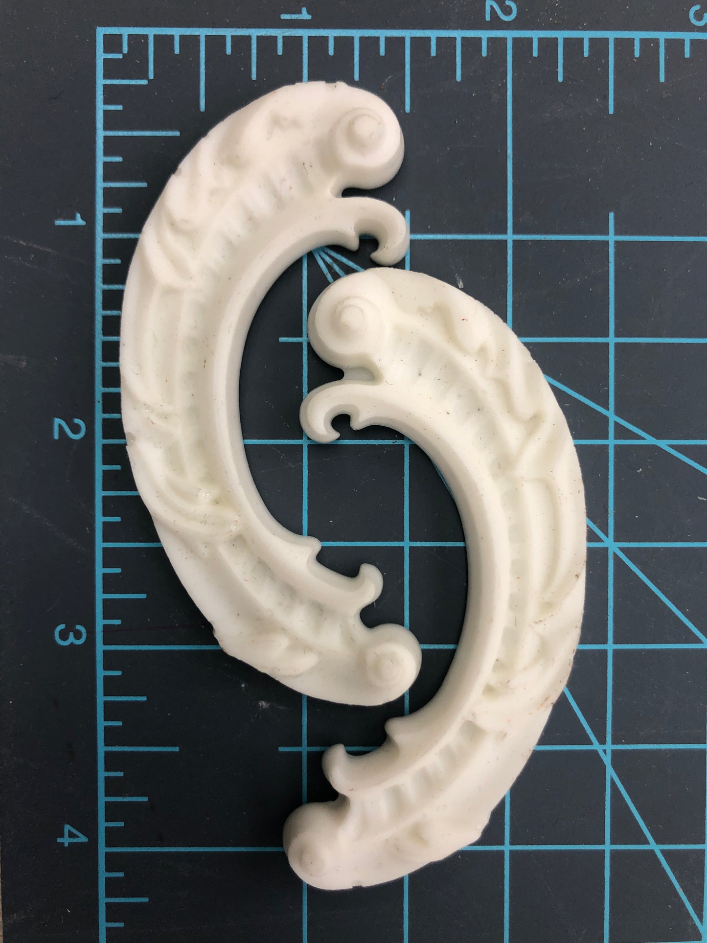 LOT of 4, Pre-Cast Mould, Resin, Scrolls