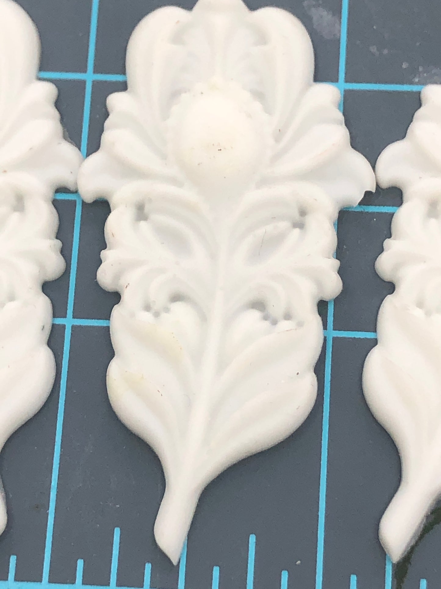 LOT of 12, Pre-Cast Mould, Resin, Feathers, Postage Stamps, Clocks