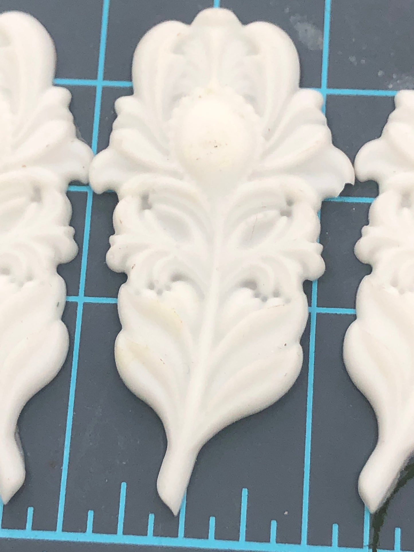 LOT of 12, Pre-Cast Mould, Resin, Feathers, Postage Stamps, Clocks
