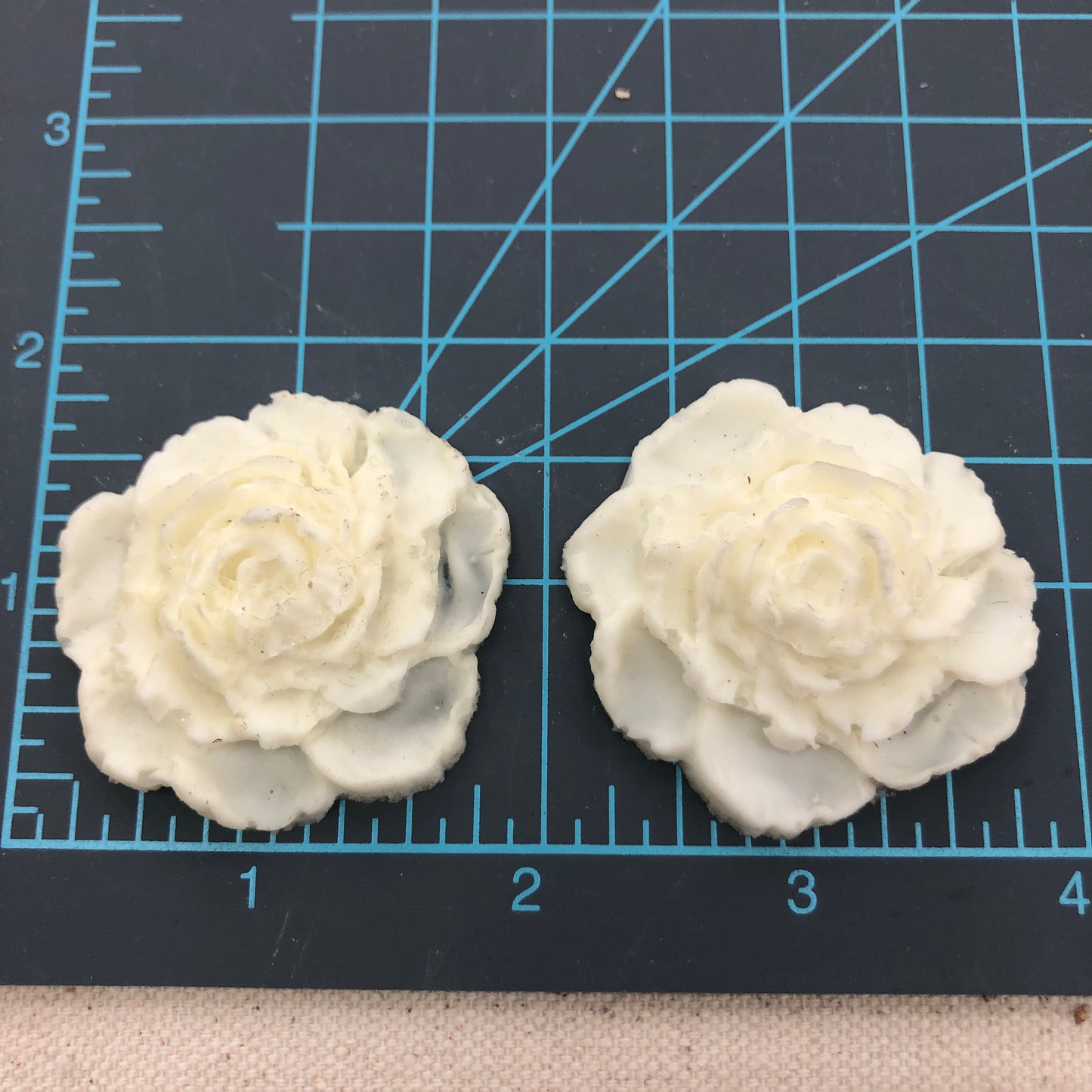 LOT of 9, Pre-Cast Mould, Resin, Flowers, Florals