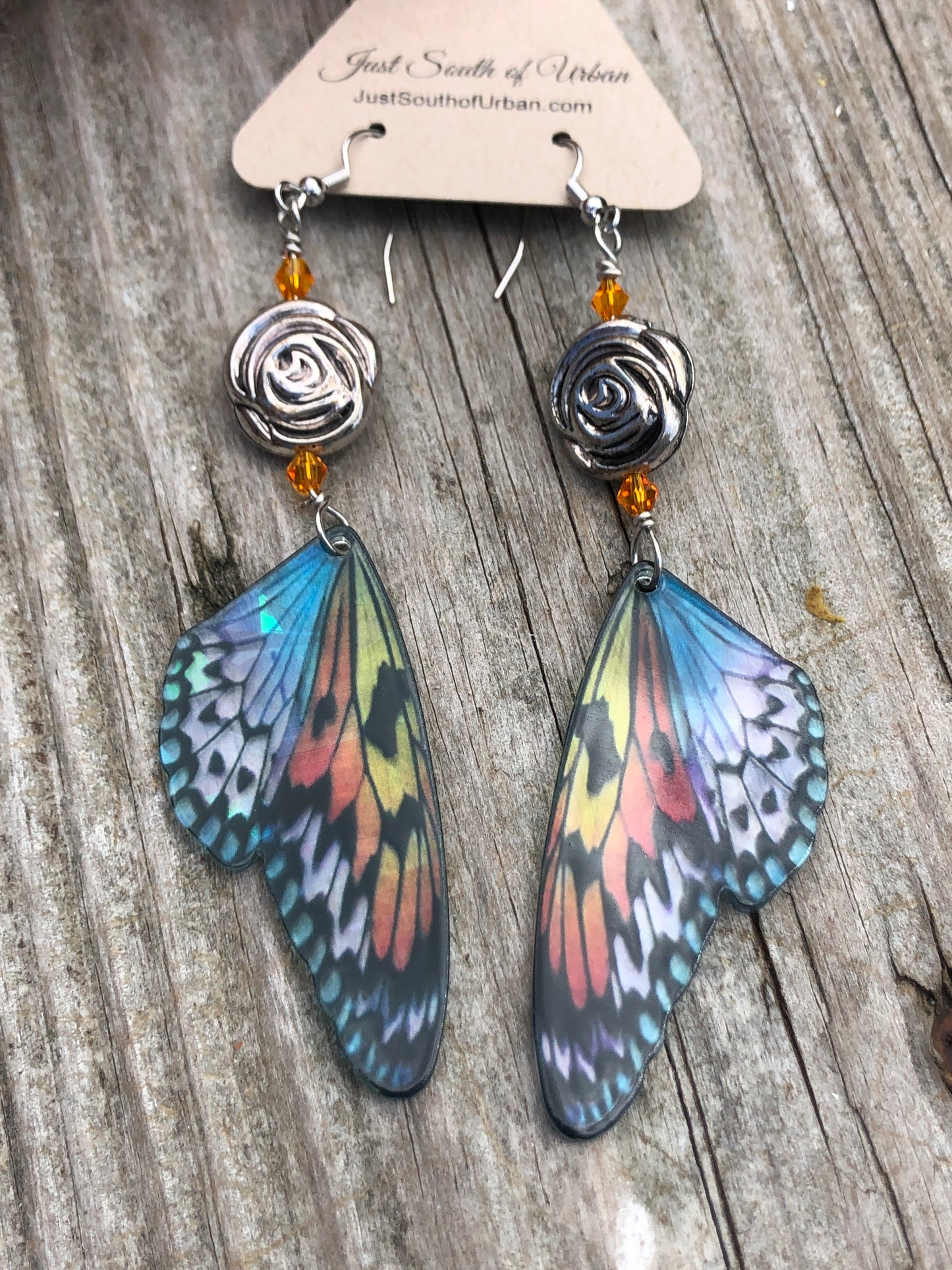 Butterfly Wing Earrings, Choose from 5 Styles