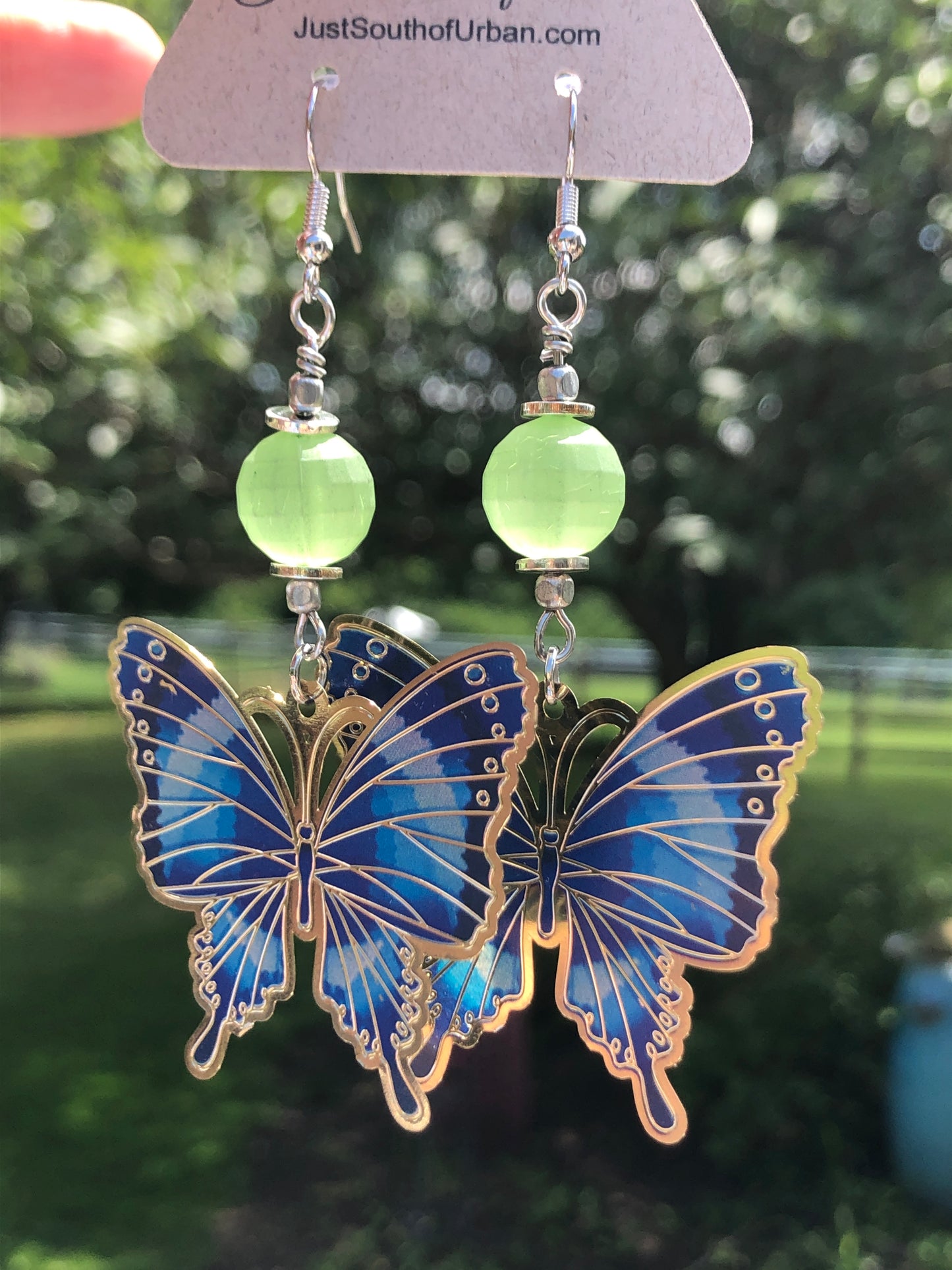 Summer Luncheon with the Ladies, 18" Necklace with Butterfly Earrings, Jewelry