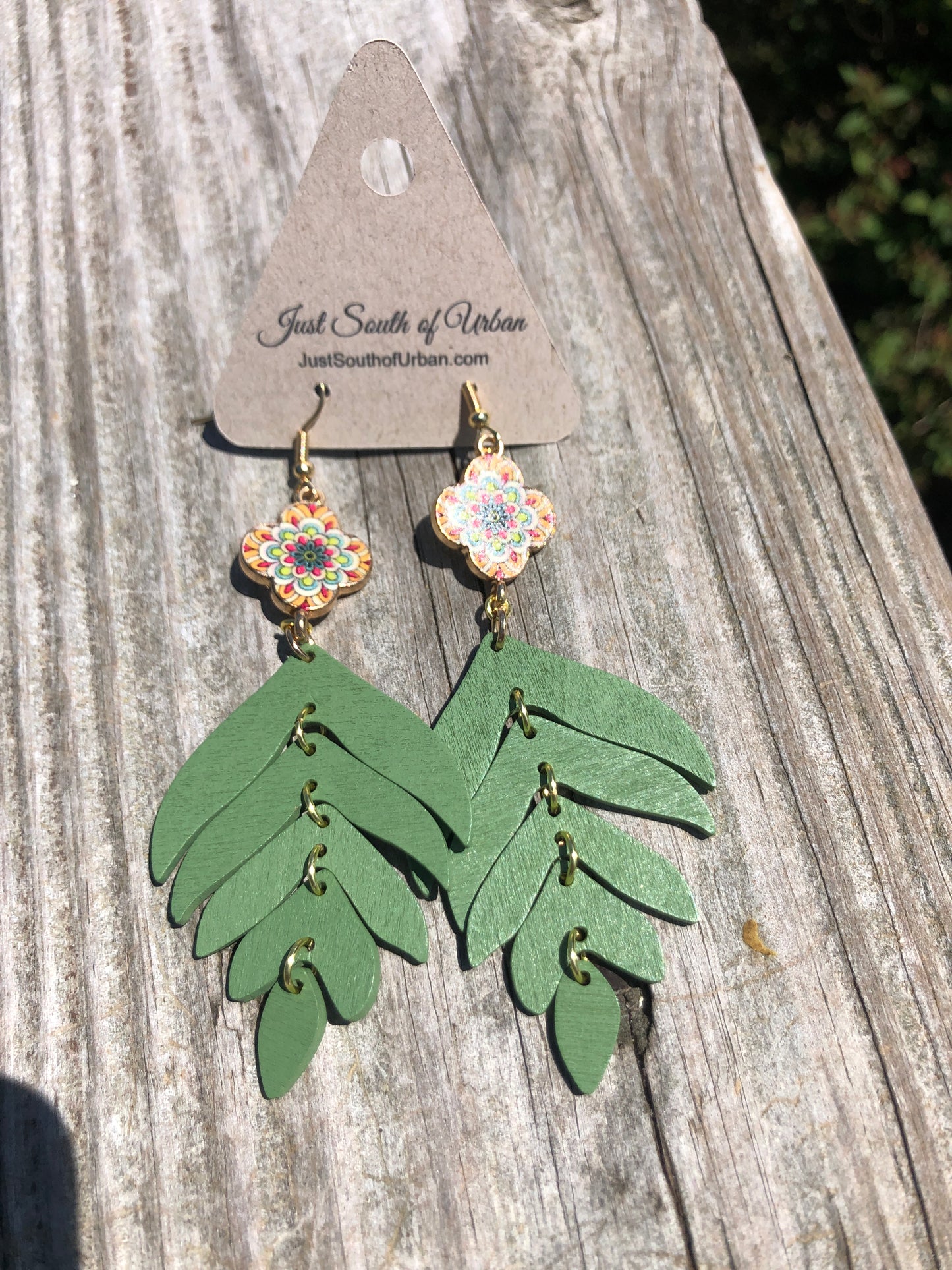 Boho Leafy Earrings, SUPER LIGHTWEIGHT