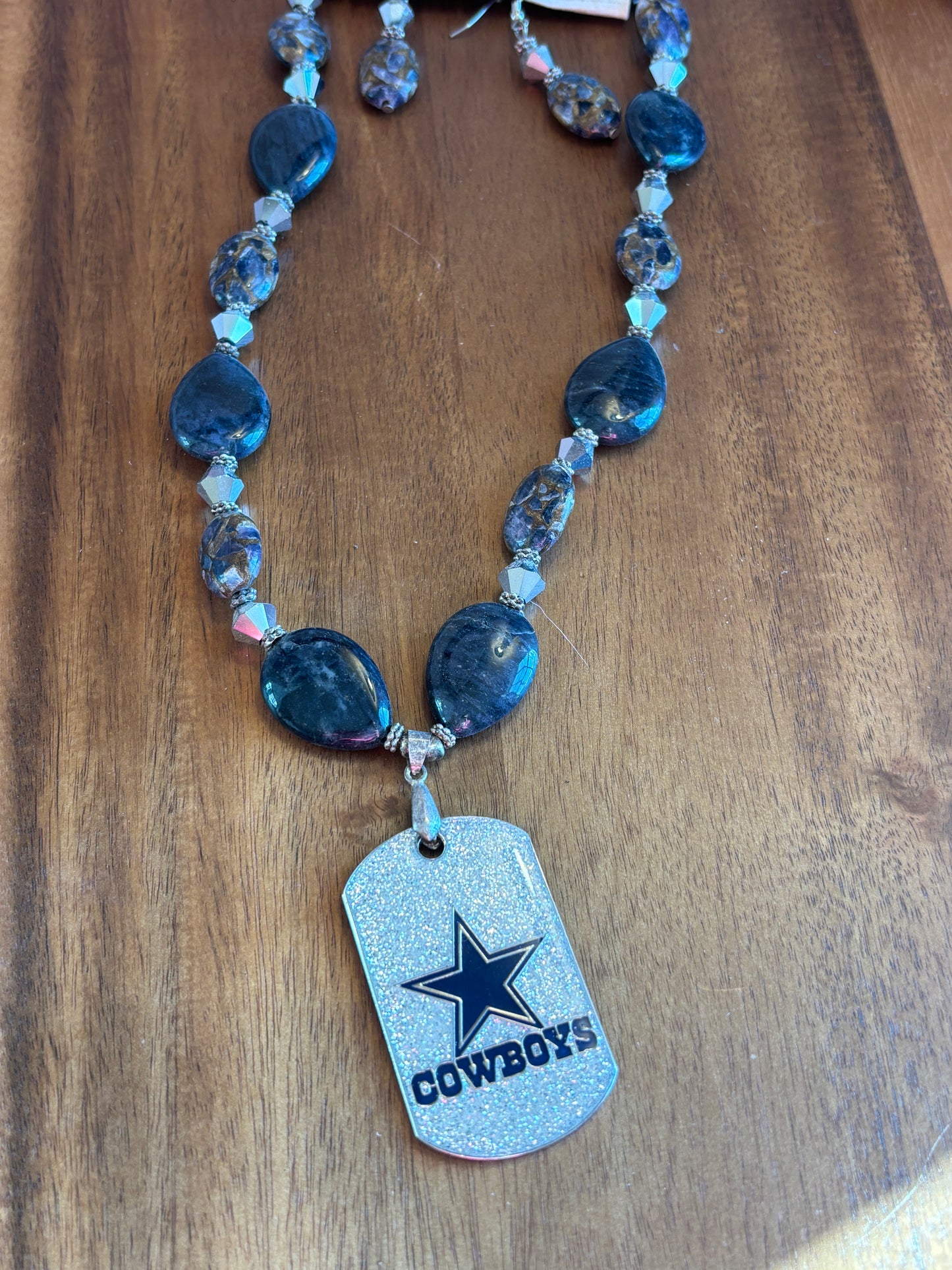 Chunky Gemstone Team Necklaces, Football and Basketball, You Choose, SALE!!!