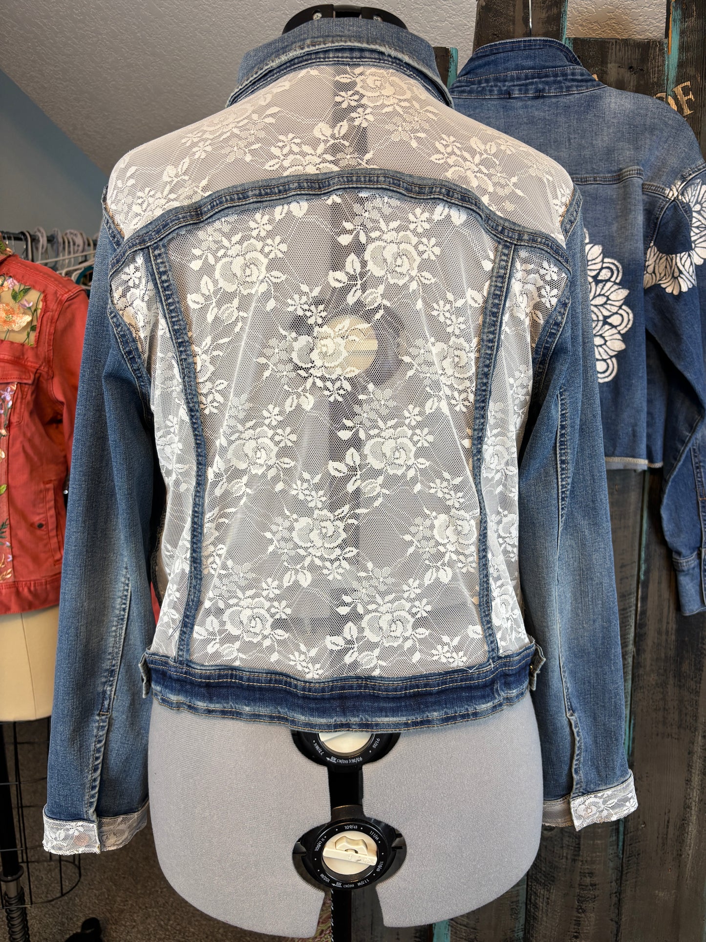 CUSTOM ORDER: Up-Cycled Denim Jacket for N. Dunlap