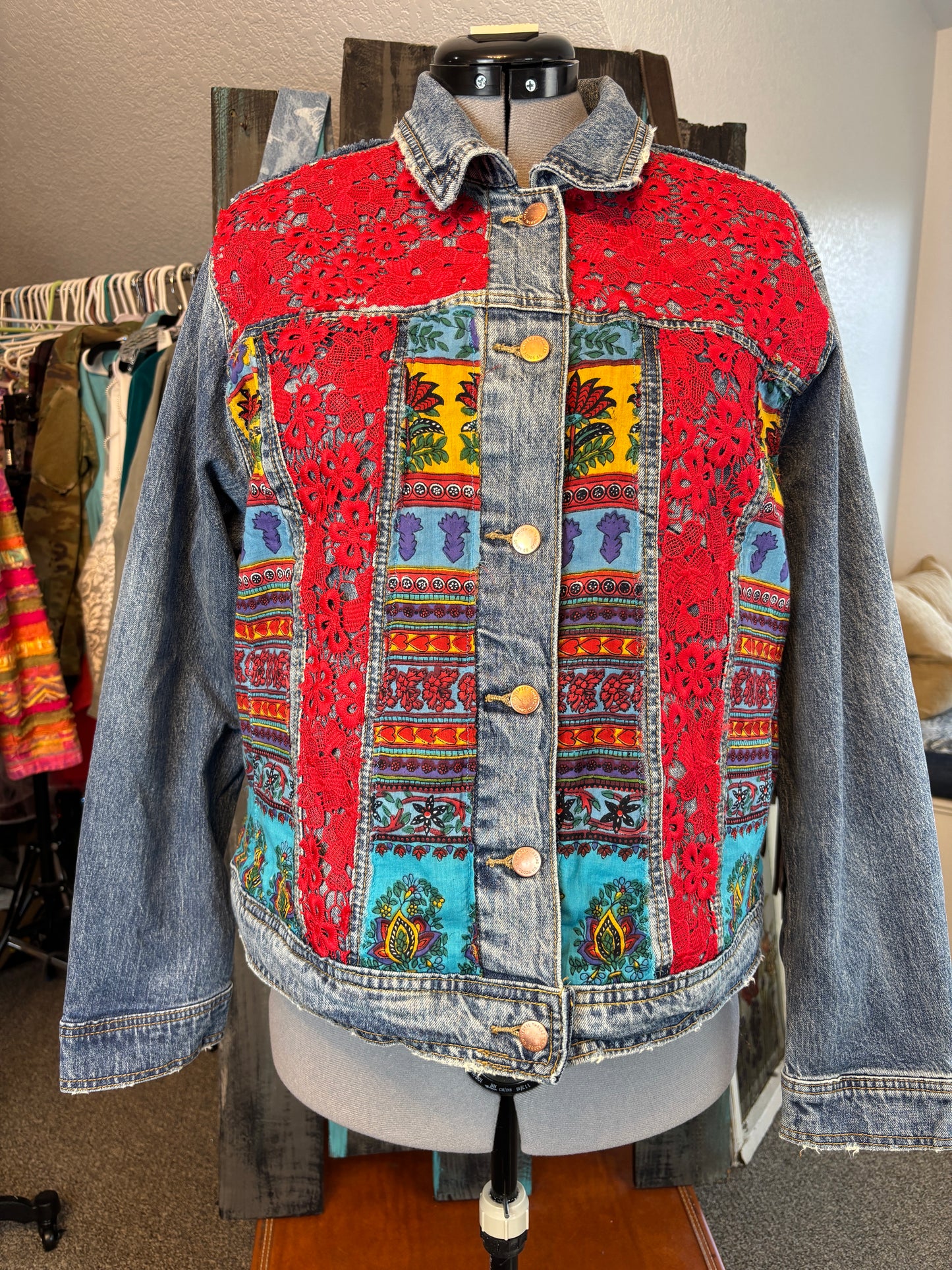 Custom Order S. PURL, Up-Cycled Denim Jacket