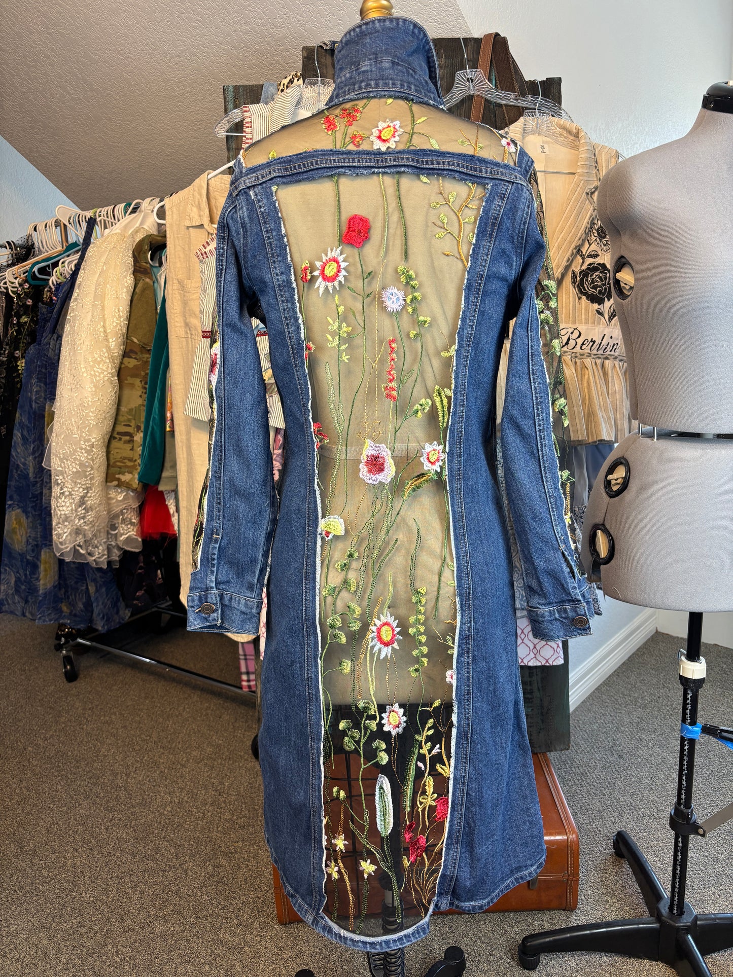 Custom Denim Jacket Up-Cycled for C. Morris