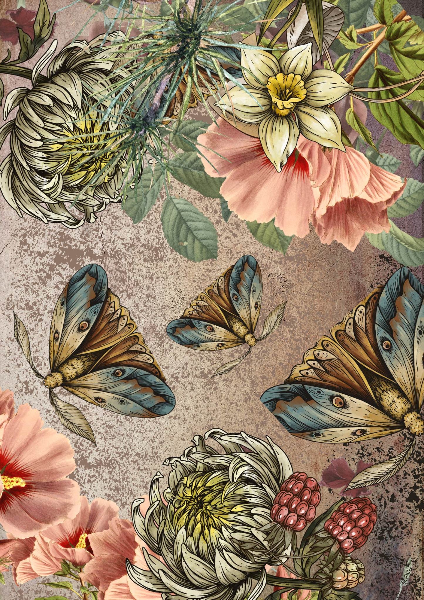 BIG MOFF, Made by Marley, Decoupage Papers, Set of 3 Sheets