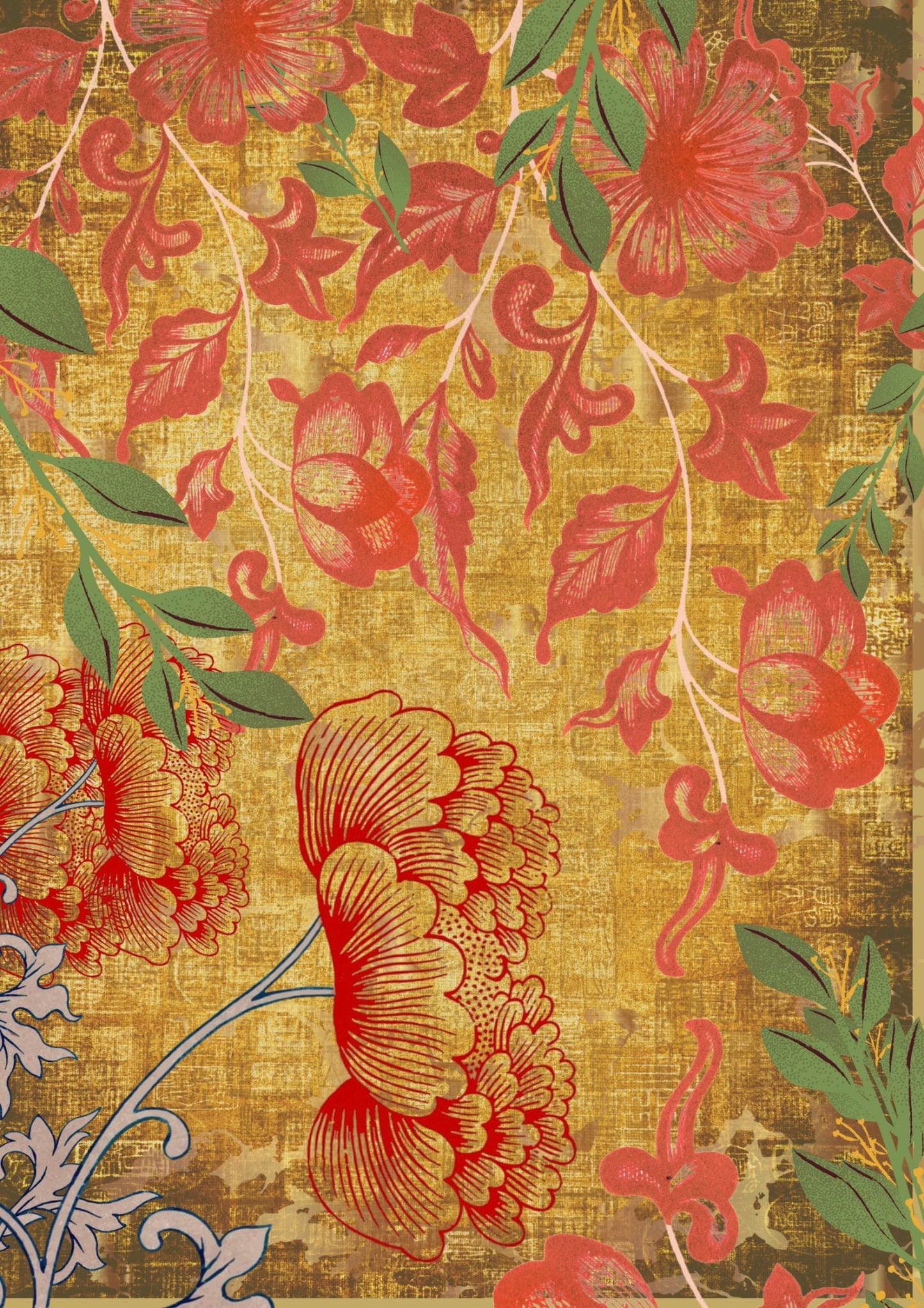 CHINOISERIE, Made by Marley, Decoupage Papers, Set of 3 Sheets