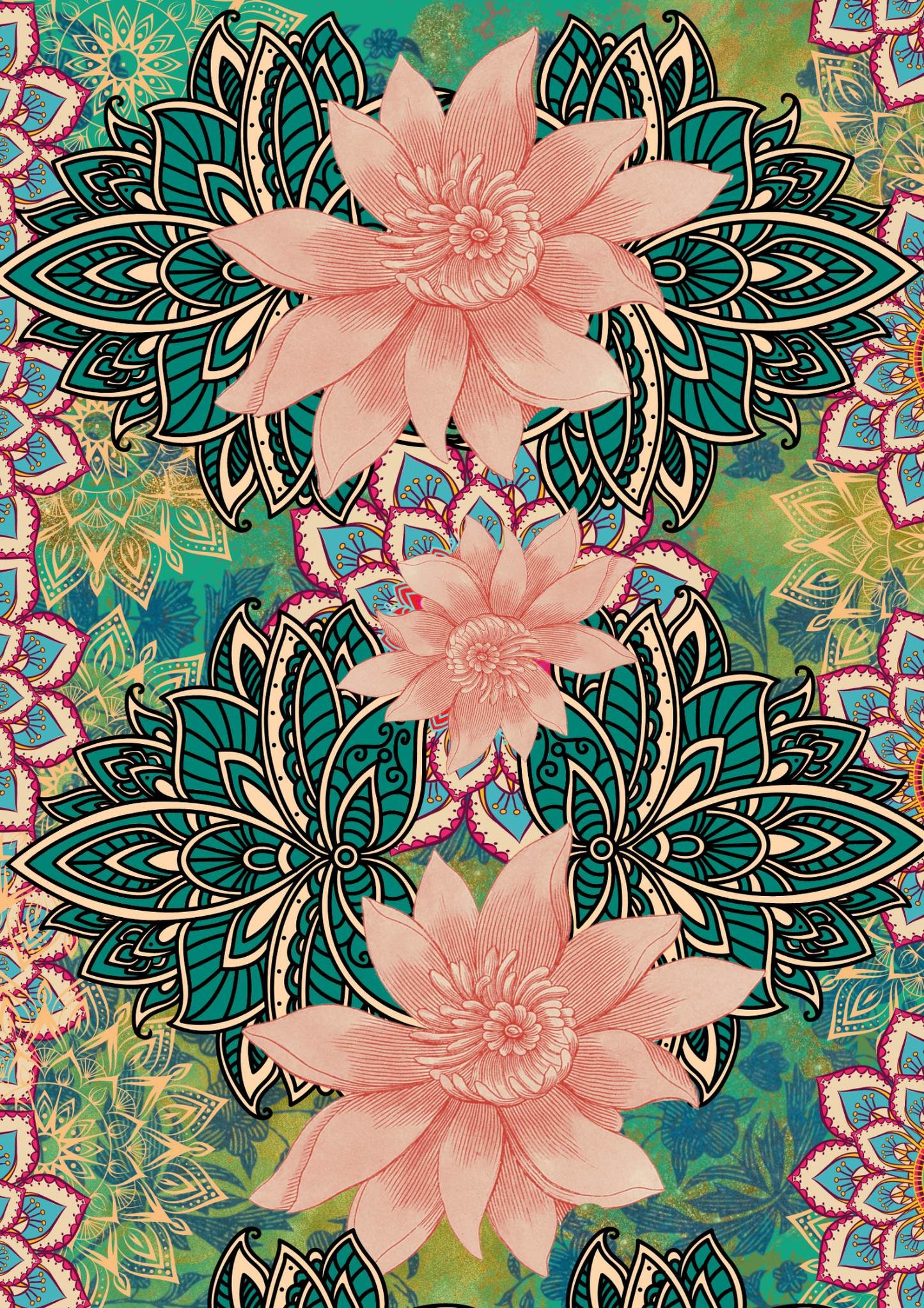 JUST PEACHY, Made by Marley, Decoupage Papers, Set of 3 Sheets