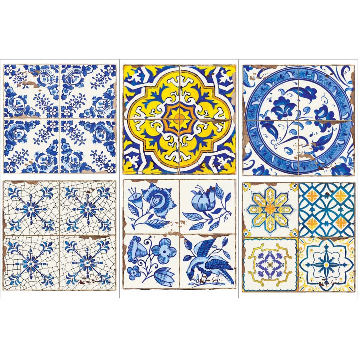 CASA TILES Furniture Transfer, Re-design with Prima, MINI Size, 3 sheets 6 x 12 ea BOUGAINVILLA