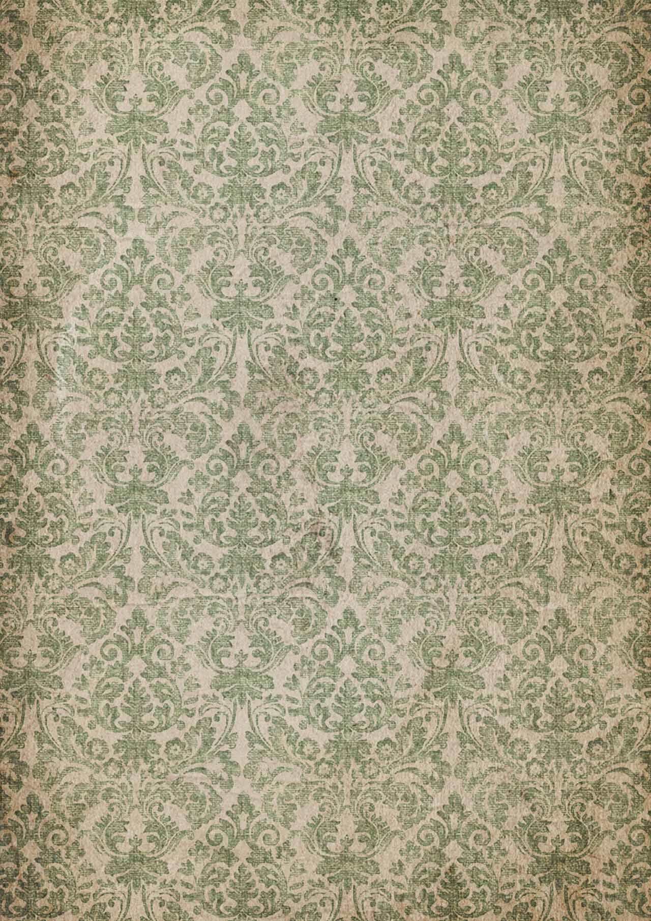 WALLPAPER DAMASK, Decoupage Fiber Paper, Decoupage Queen, Size A4