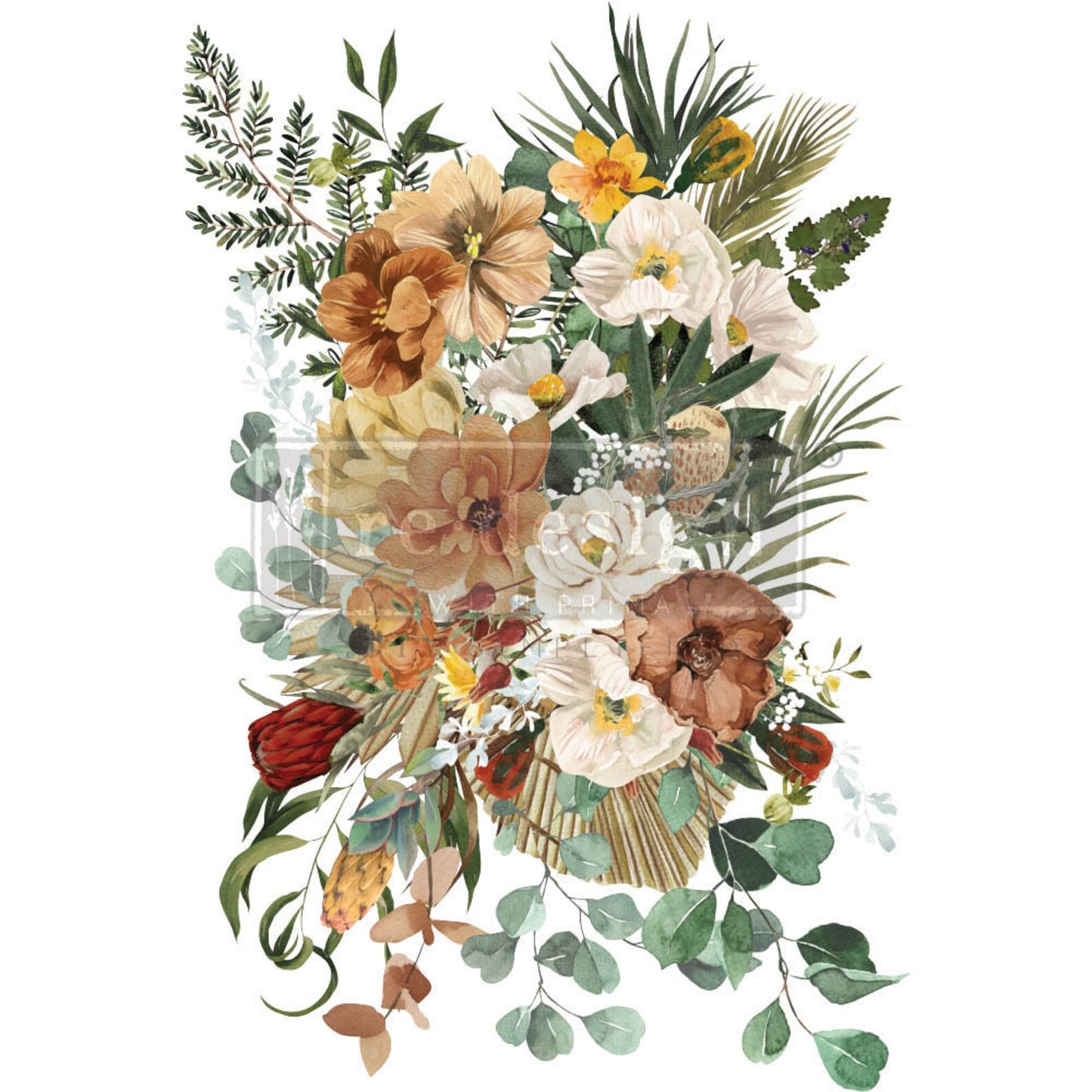 KACHA ELEGANT NEUTRALS, Furniture Transfer Decal by Re-Design with Prima, 24″X35″