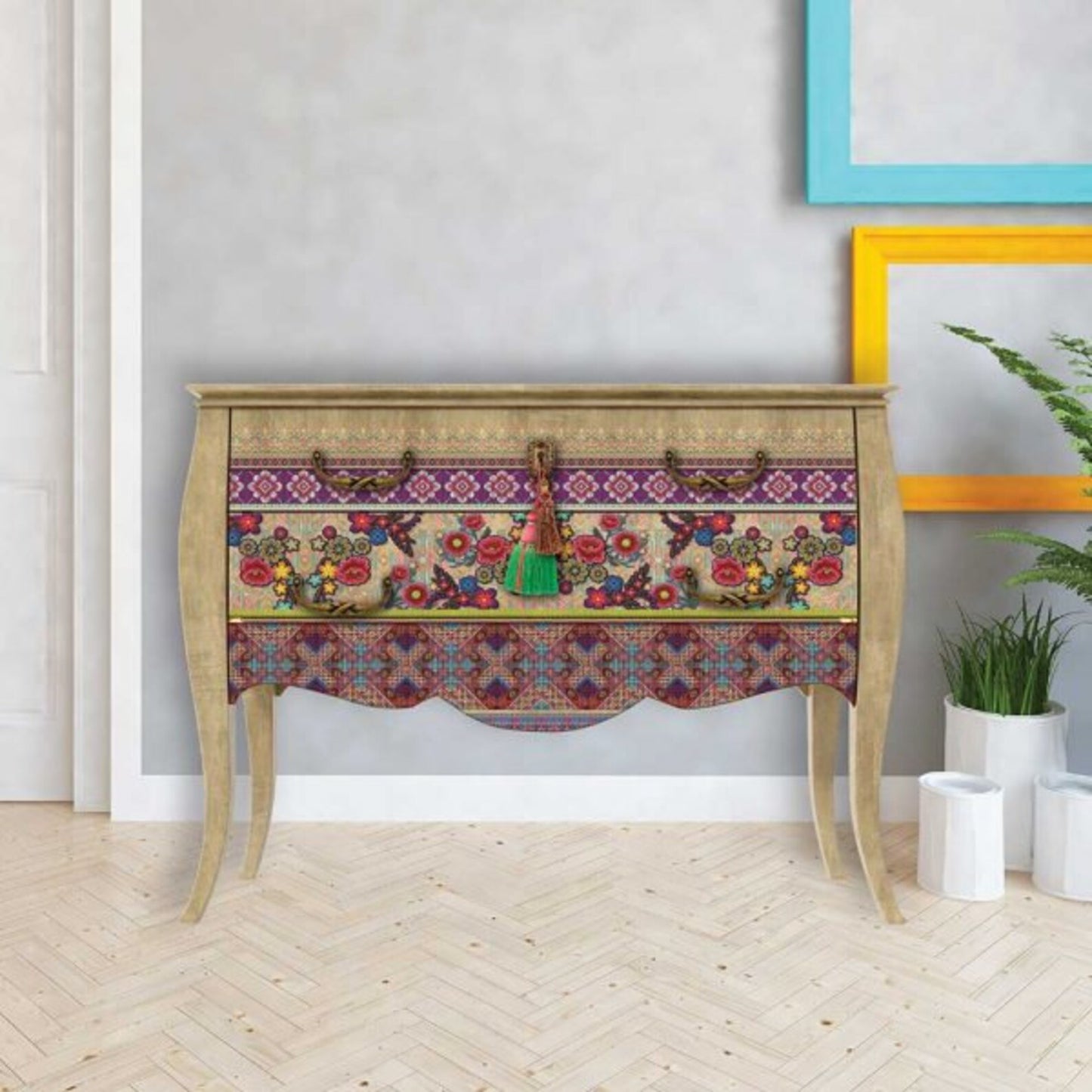 Or Sew It Seems, CeCe Re-styled, Furniture Transfer Decal by Re-Design with Prima, 24″X35″, CUT INTO 3 SHEETS