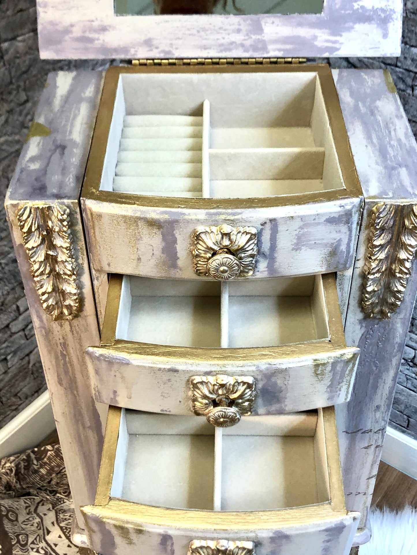 Sophia, a Floral Jewelry Armoire