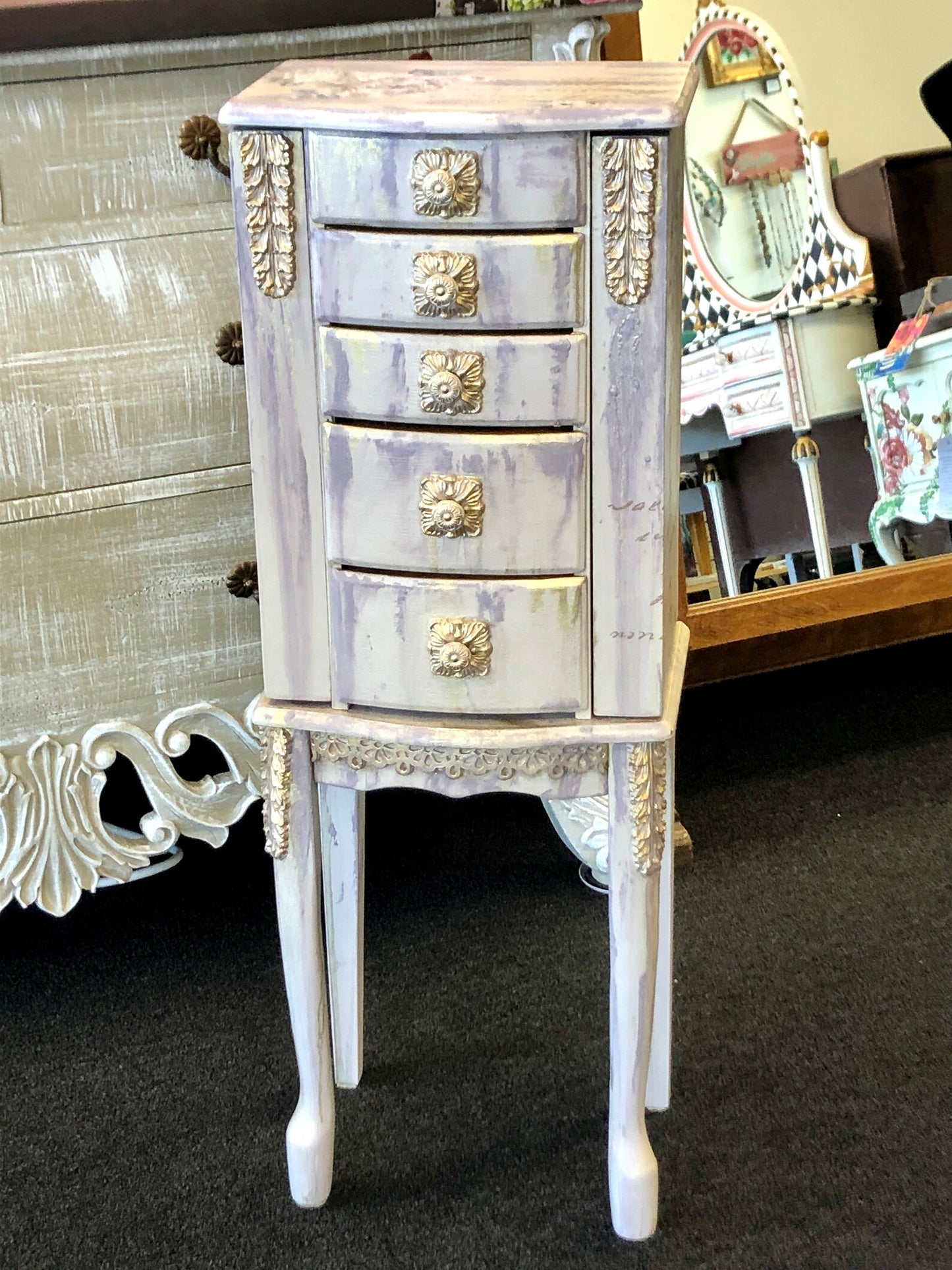 Sophia, a Floral Jewelry Armoire