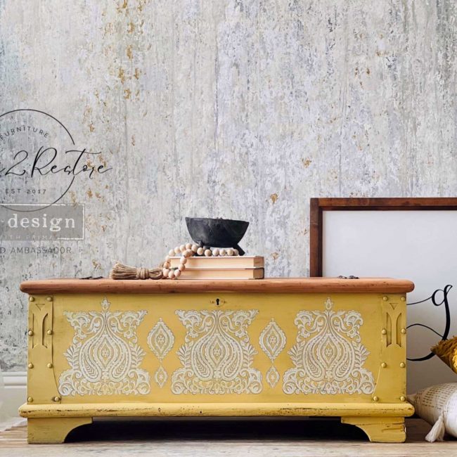 White Engraving, Furniture Transfer Decal by Re-Design with Prima, 24″X35″, CUT INTO 3 SHEETS