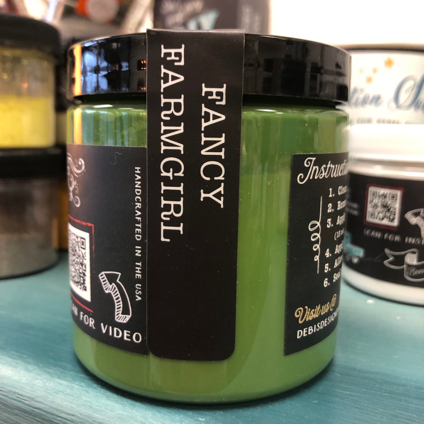 DIY Paint Fancy Farm Girl Plastic Free Paint, Non Toxic, No VOC's