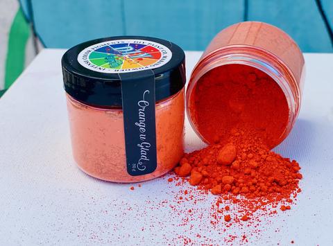 Paint Pigments, Making Powders, Orange U Glad
