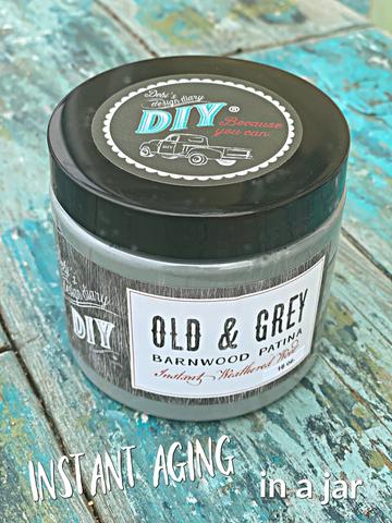 Old and Grey Barnwood Liquid Patina Top Coat and Sealer DIY Paint