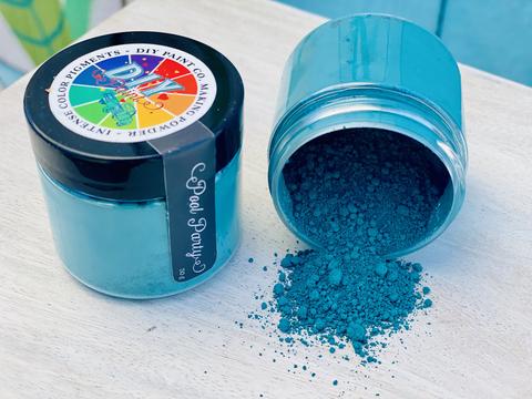 Paint Pigments, Making Powders, POOL PARTY, Turquoise Blue