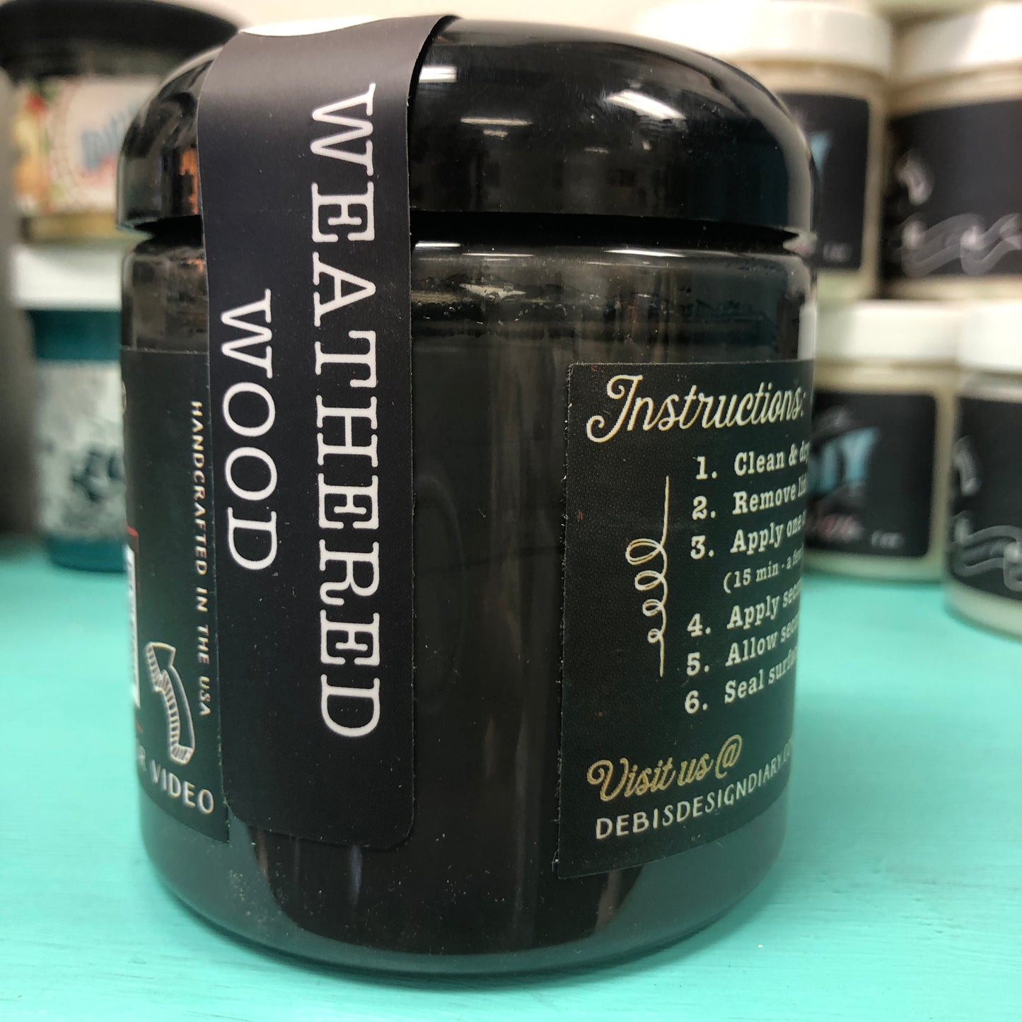 DIY Paint Weathered Wood
