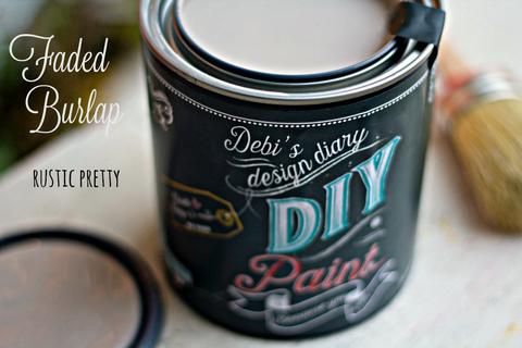 DIY Paint Faded Burlap