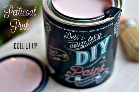 DIY Paint Petticoat Pink Plastic Free Paint, Non Toxic, No VOC's