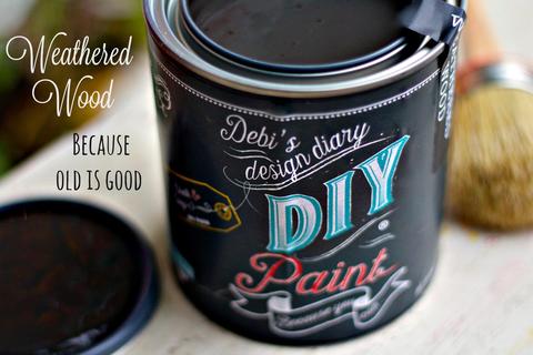 DIY Paint Weathered Wood