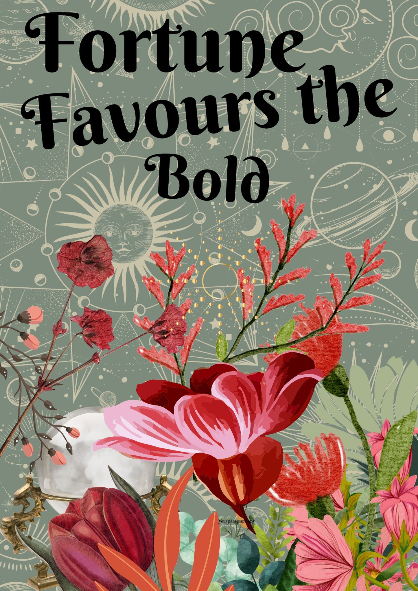 Fortune Favors the Bold - Made by Marley, Decoupage Paper