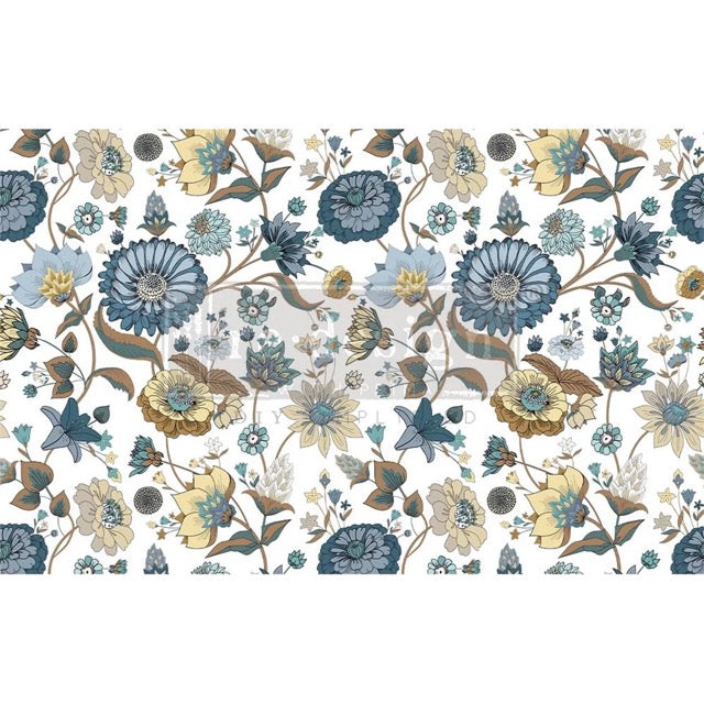 Garden Waltz, Decoupage Fibrous Tissue Paper, 1 sheet 19 x30"