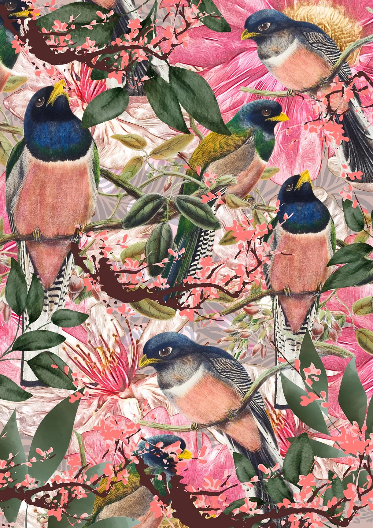 Gladys- Hot Chicks Collection - QTY 3, Made by Marley, Decoupage Paper