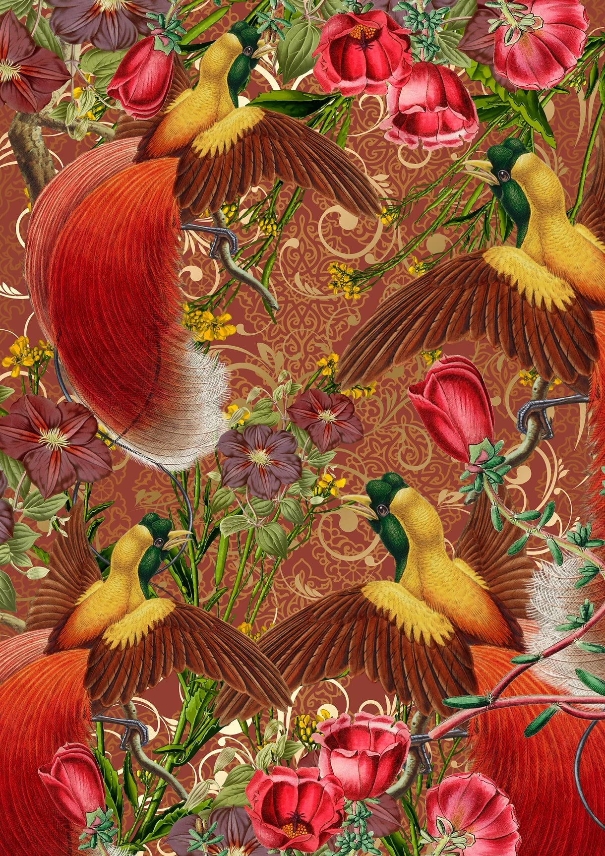 Morag from the Hot Chicks Collection - QTY 3, Made by Marley, Decoupage Paper