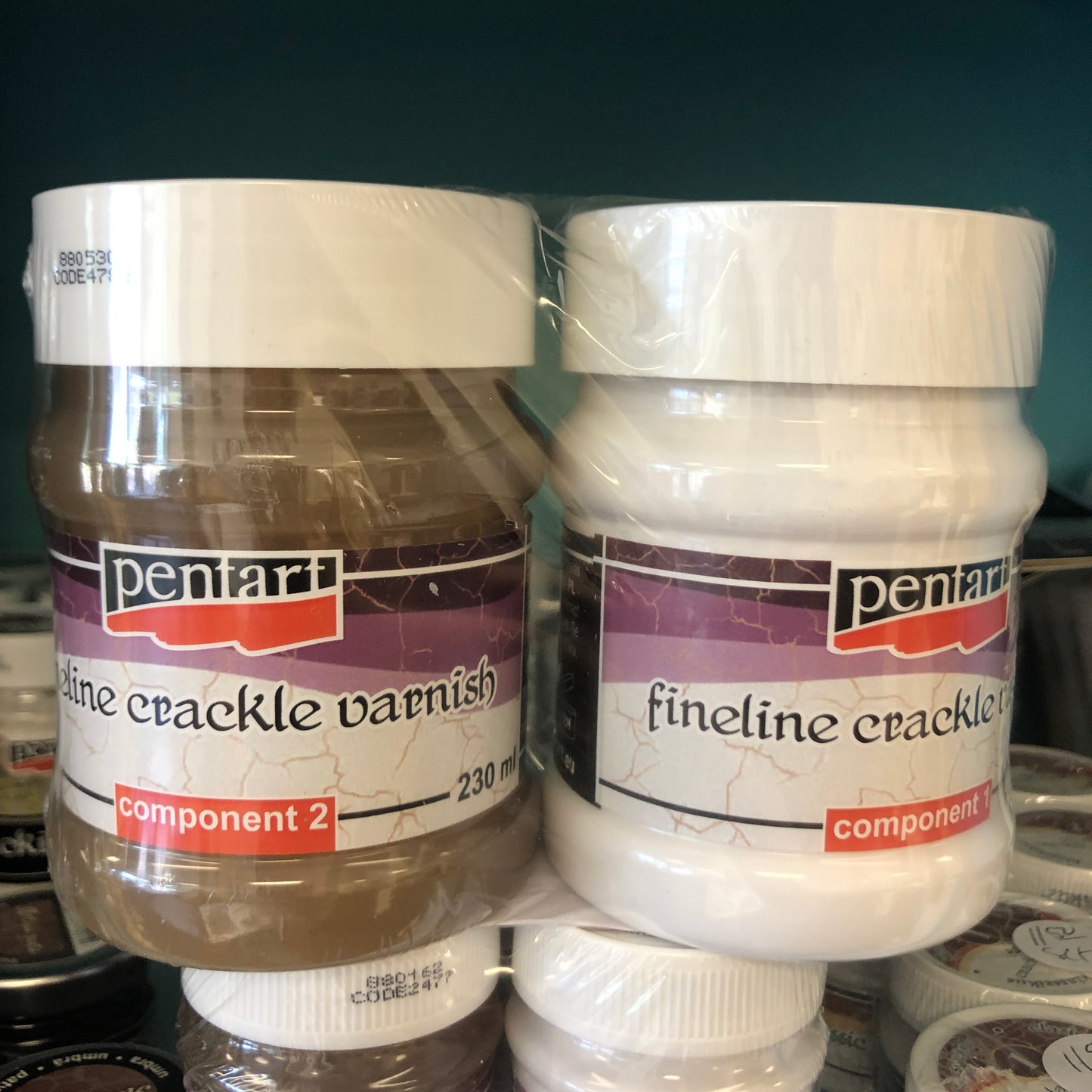 Fine Line Cracking Varnish SET 230ml (Large Set) Pentart