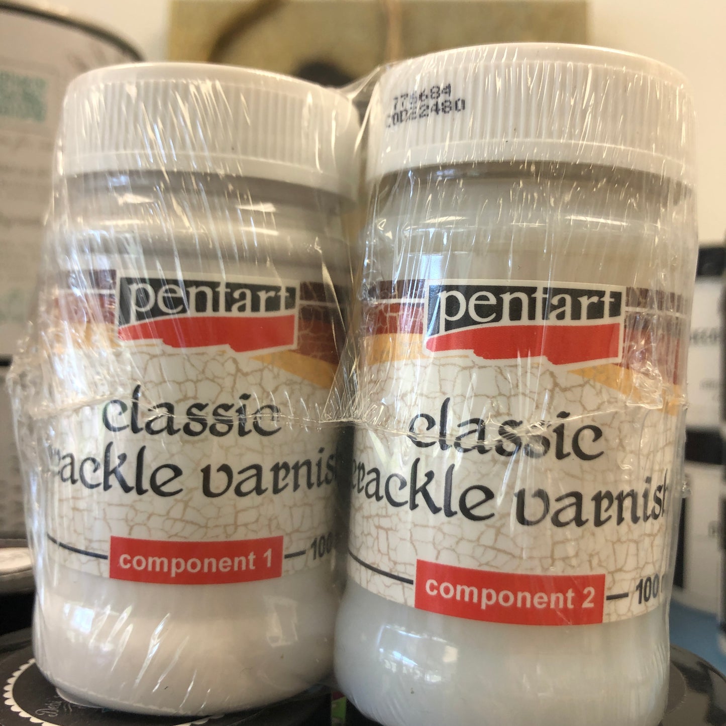 CLASSIC Cracking Varnish SET 50ml (MEDIUM) Pentart