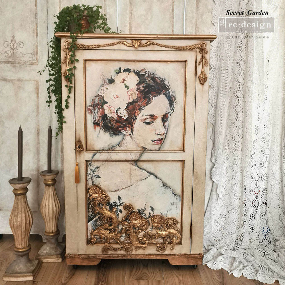 Peaceful Ponder, Decoupage Fiber Paper, Re-design with Prima, – 1 SHEET, A1 SIZE, 23.4 x 33.1