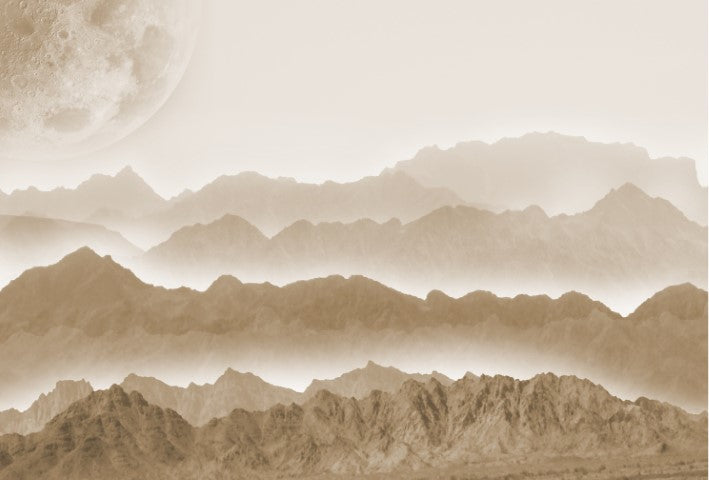 MISTY MOUNTAINS Decoupage Paper by Roycycled 20 x 30 inches