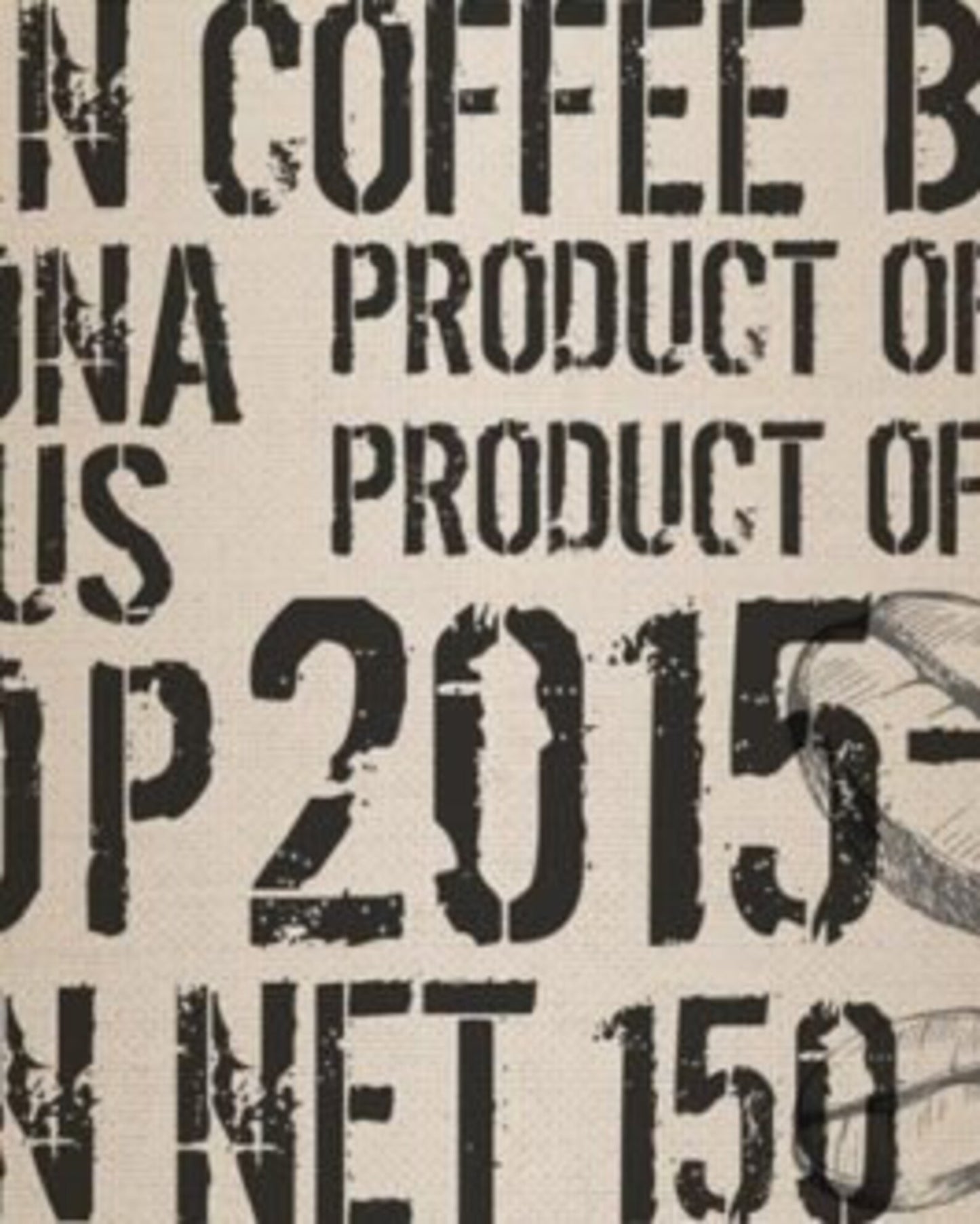COFFEE SACK Decoupage Paper by Roycycled 20 x 30 inches