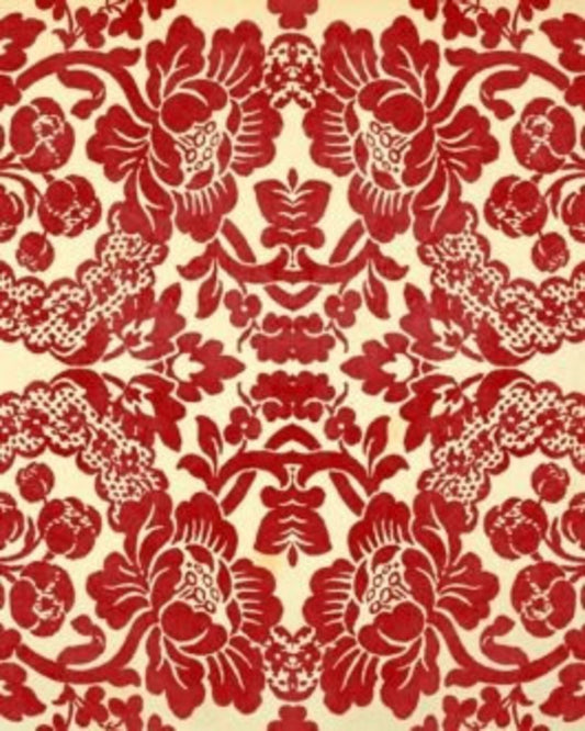 RED DAMASK Decoupage Paper by Roycycled 20 x 30 inches