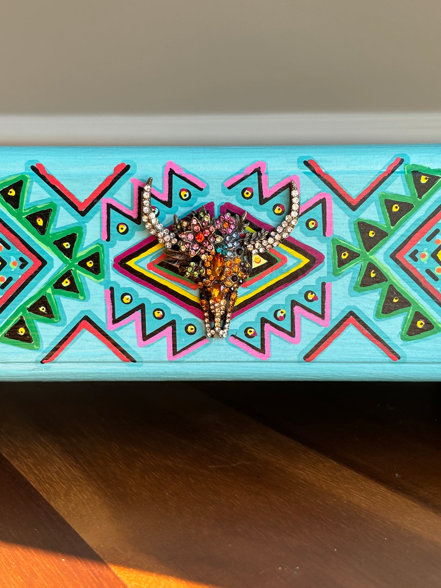 Grab and Go Jewelry Tray, Mexican Inspired Jewelry Organizer, Jewelry Box, Table Top Jewelry Box, Earring Organizer