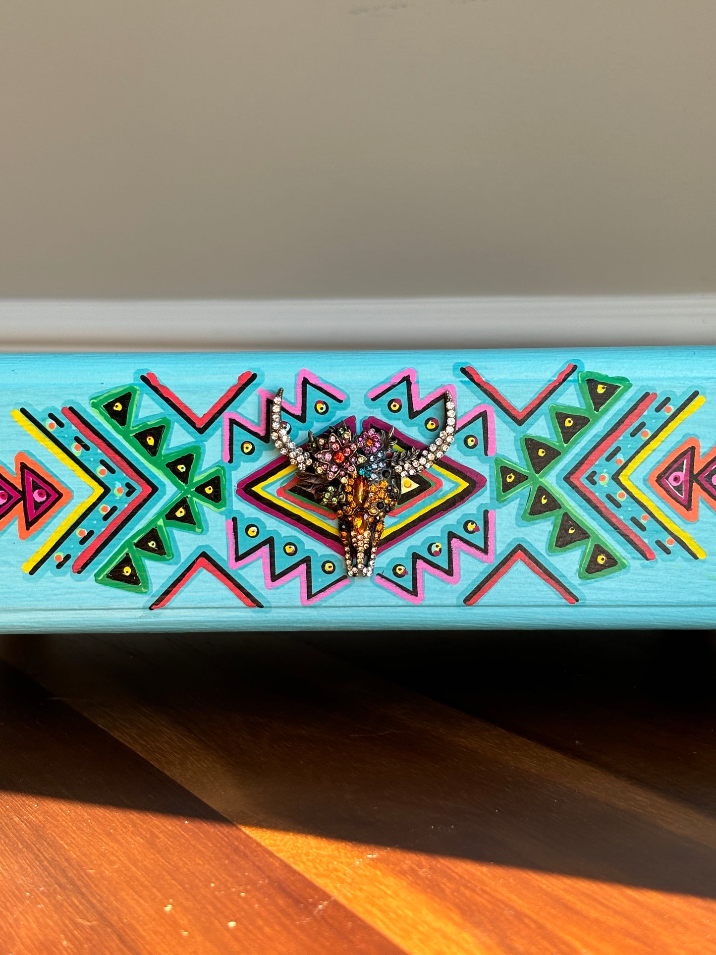 Grab and Go Jewelry Tray, Mexican Inspired Jewelry Organizer, Jewelry Box, Table Top Jewelry Box, Earring Organizer