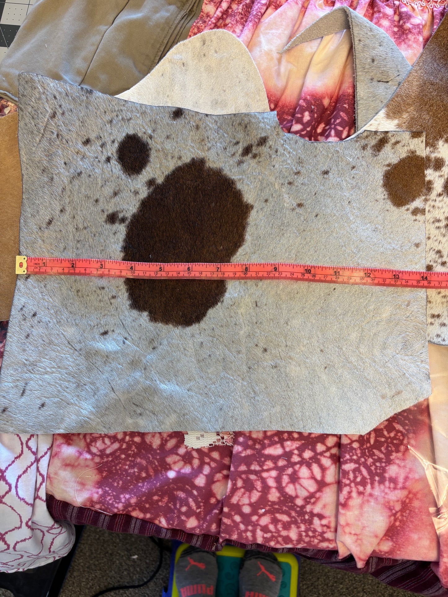 Cowhide Scraps, Maker Ready, Earrings, Cuffs, Belt Buckles, Jewelry Box Liners, Coasters