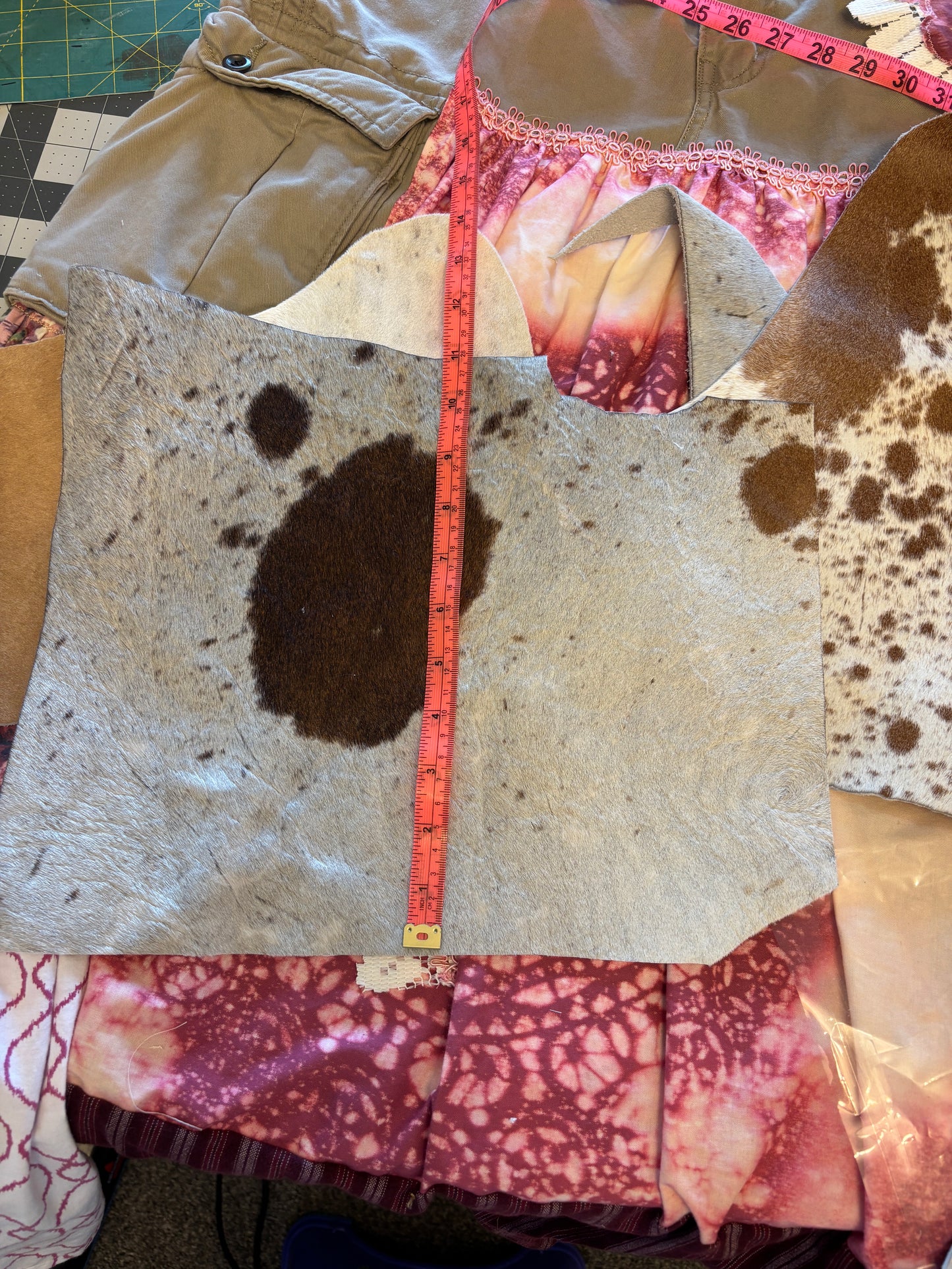 Cowhide Scraps, Maker Ready, Earrings, Cuffs, Belt Buckles, Jewelry Box Liners, Coasters
