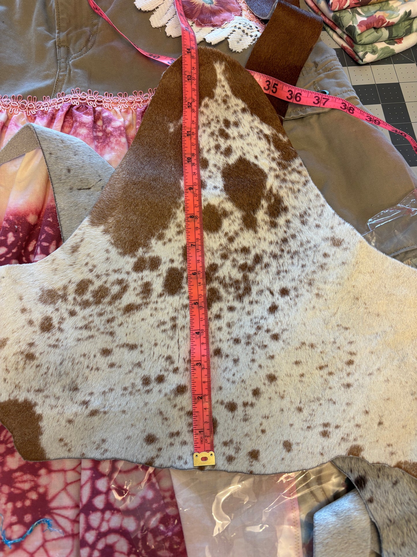 Cowhide Scraps, Maker Ready, Earrings, Cuffs, Belt Buckles, Jewelry Box Liners, Coasters