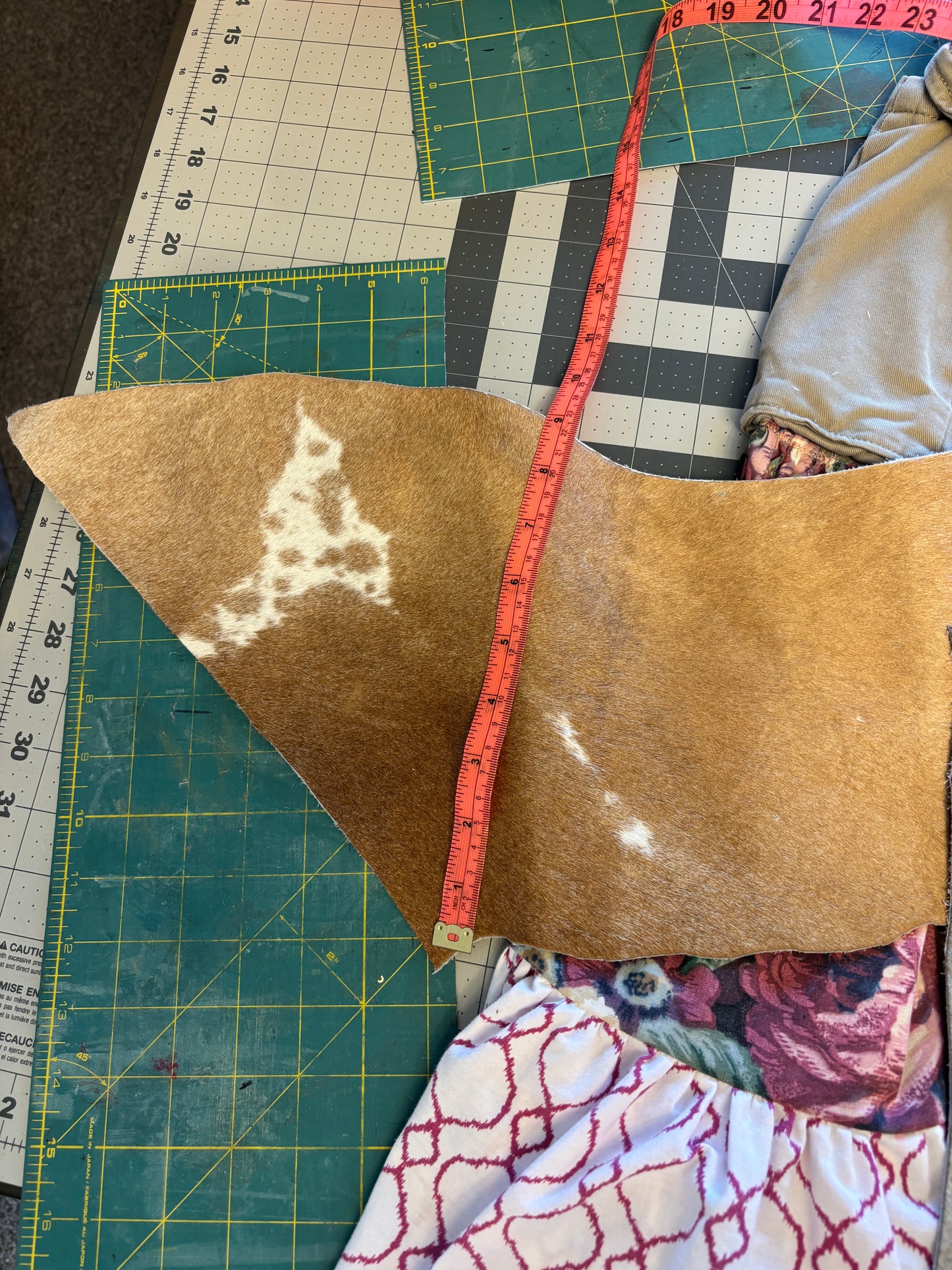 Cowhide Scraps, Maker Ready, Earrings, Cuffs, Belt Buckles, Jewelry Box Liners, Coasters
