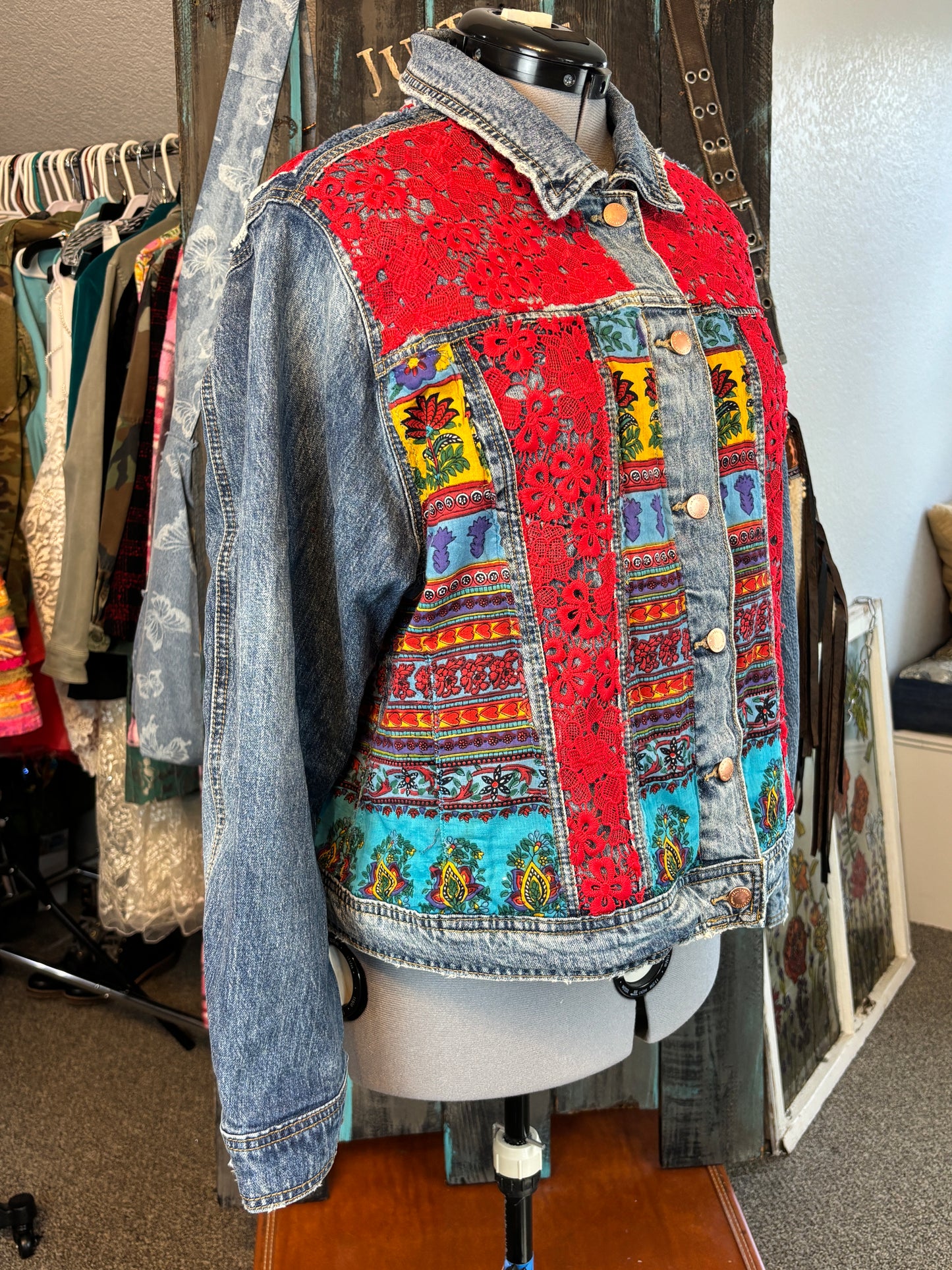 Custom Order S. PURL, Up-Cycled Denim Jacket